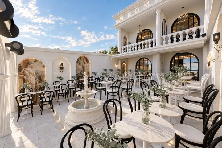 Cafe Roma Via — 3D tasarım 6
