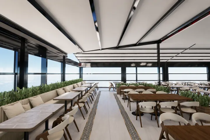 İncek Balık Restoranı — 3D tasarım 3