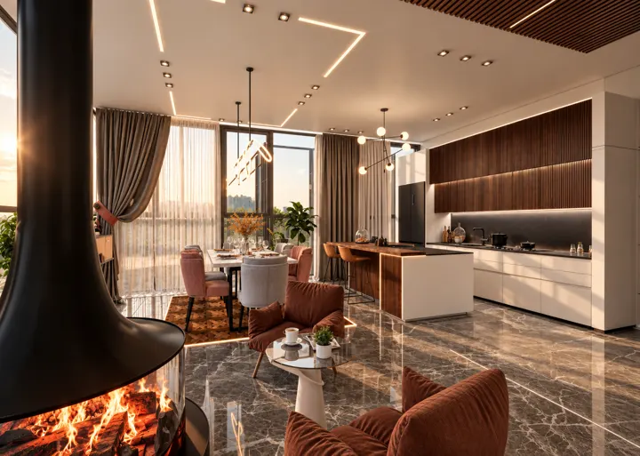 Panorama Beytepe Villaları — 3D tasarım 3